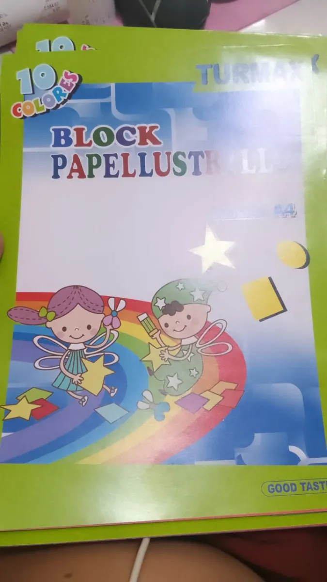 Block papel lustrillo